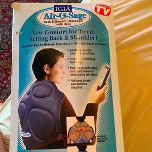 Air Q sage back and shoulder massager with heat.